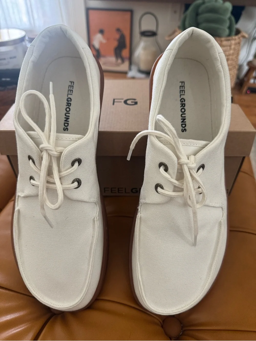 Feelgrounds Men’s Size 11 Gum White Barefoot Docks